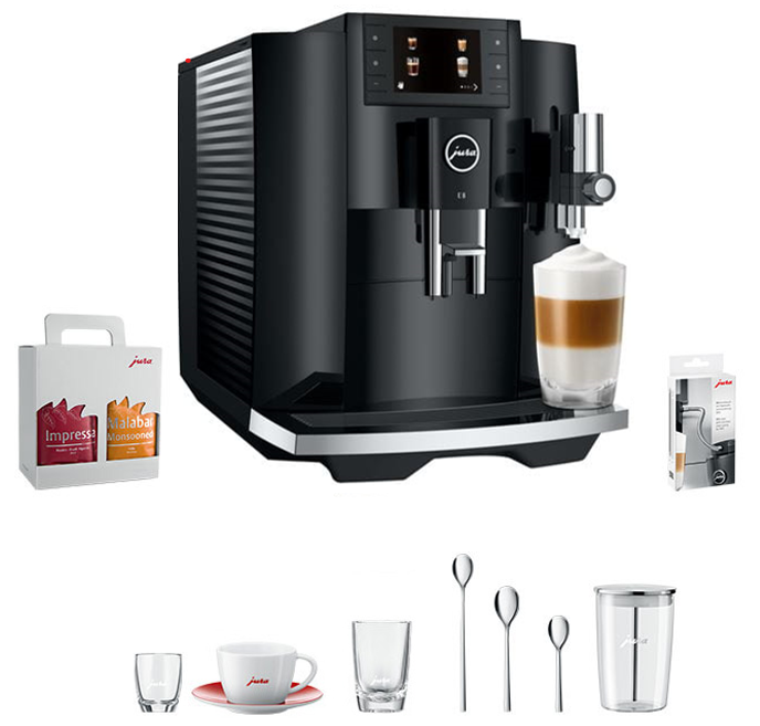 JURA E8 BLACK Bundle